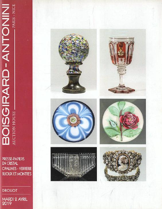 Boisgirard April 2019 Opaline Crystal Paperweights-Glass Jewelry & Watches