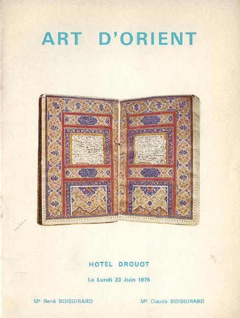 Boisgirard June 1975 Oriental Art