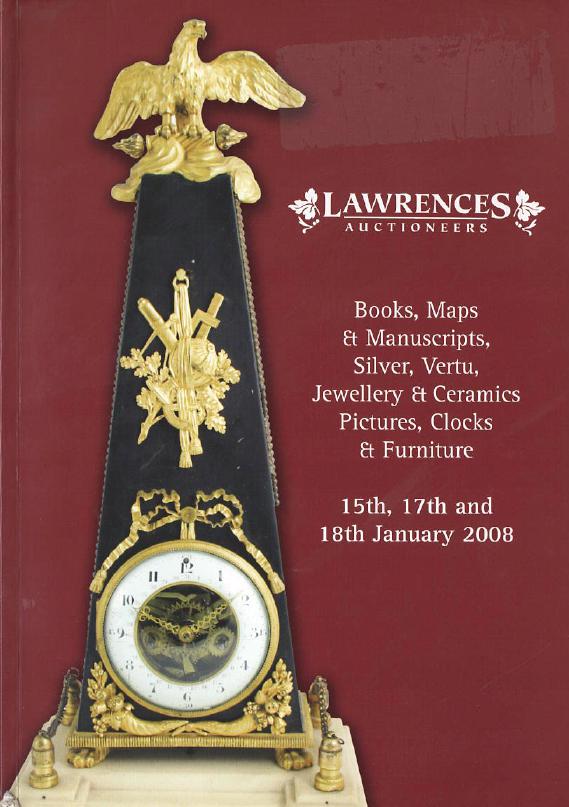 Lawrences January 2008 Books, Maps, Silver, Jewellery & Ceramics Pictures, Furn