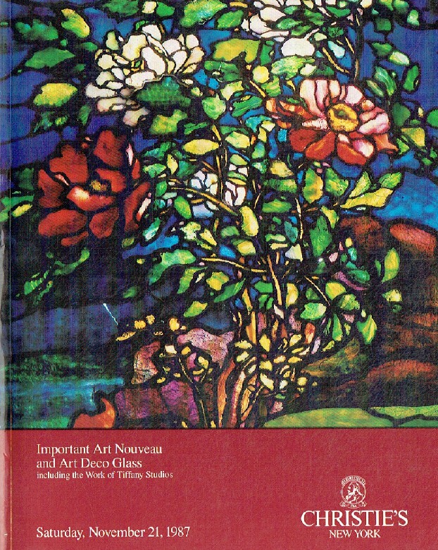 Christies November 1987 Important Art Nouveau & Art Deco Glass inc. Work of Tiff