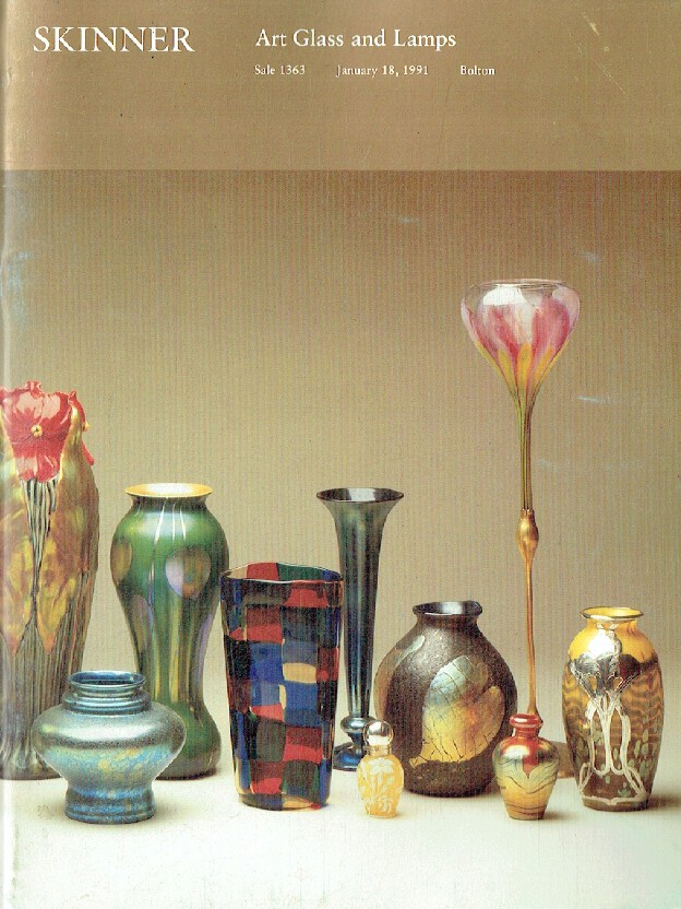 Skinner January 1991 Art Glass & Lamps