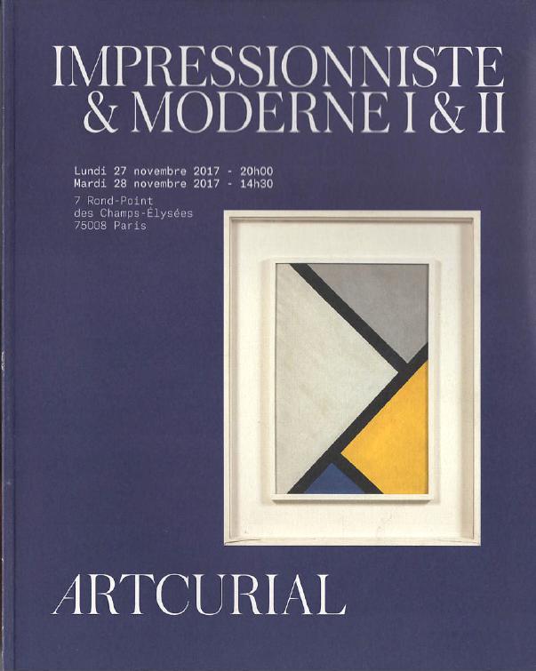 Artcurial November 2017 Impressionist and Modern I & II