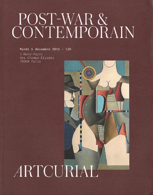 Artcurial December 2016 Post-War & Contemporary