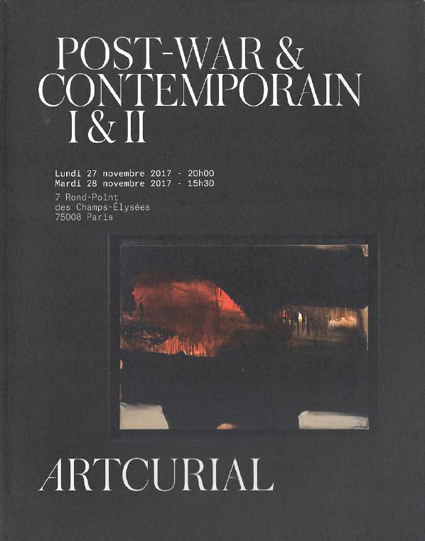 Artcurial November 2017 Post-War and Contemporary I & II