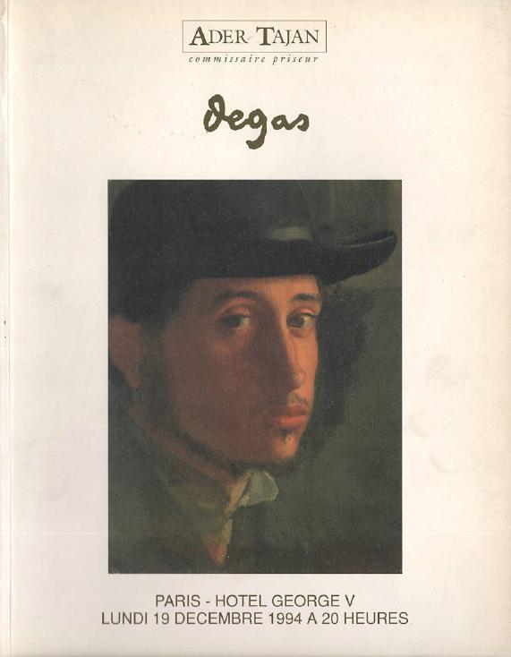 Ader Nordmann Dec. 1994 Edgar Degas (1834-1917) Nepveu-Degas Coll.- Important se