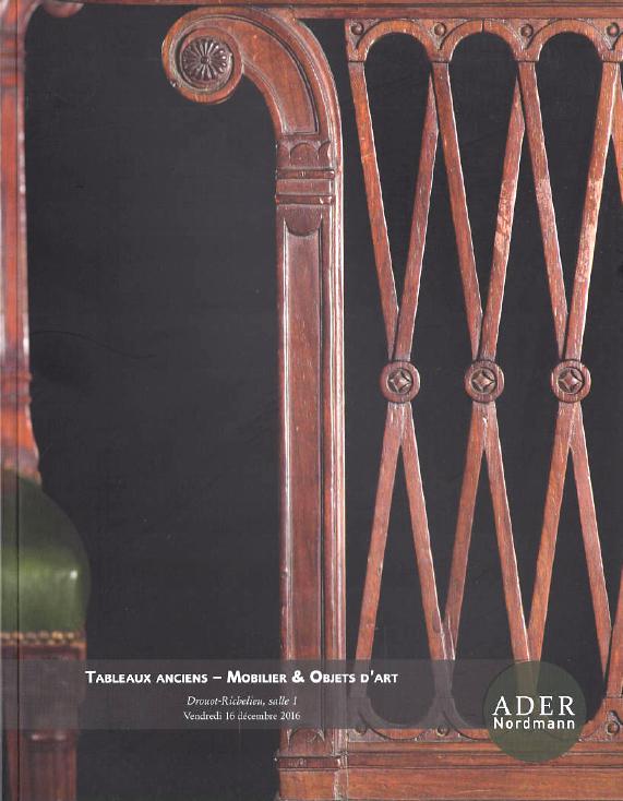 Ader Nordmann December 2016 Old Paintings - Furniture & Works of Art