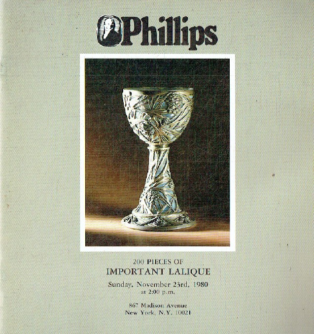Phillips November 1980 Important Lalique