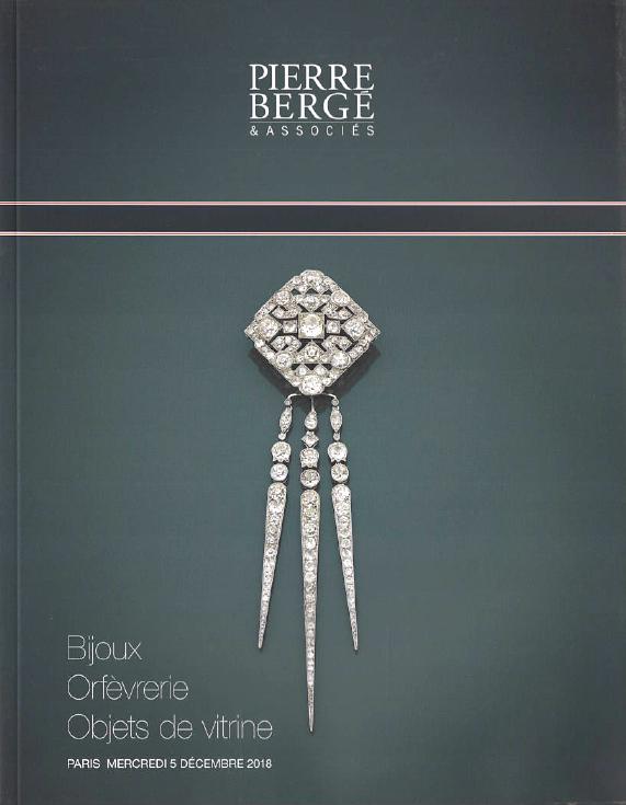 Pierre Berge December 2018 Jewelry, Silver & Objects of Vertu