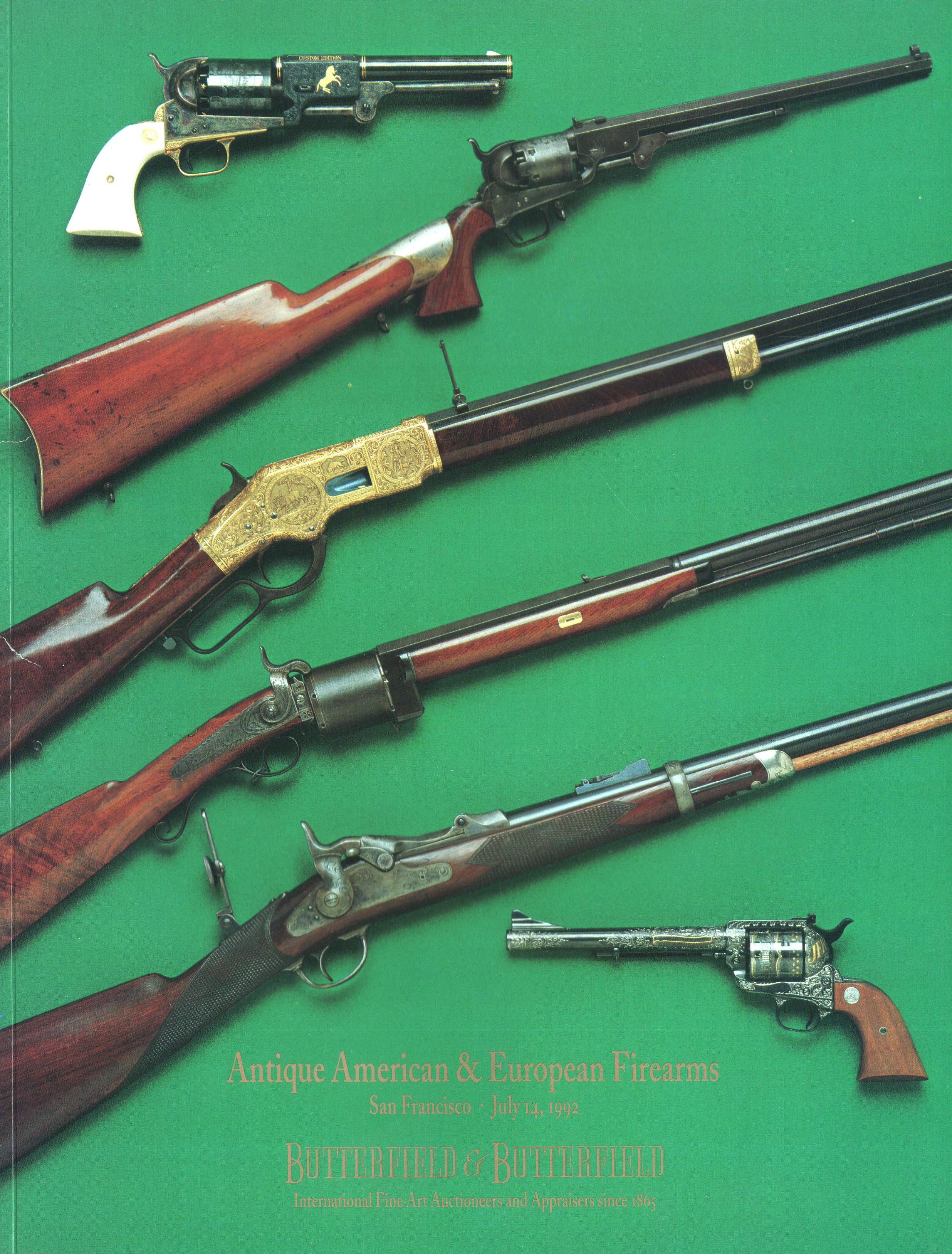 Butterfield & Butterfield July 1992 Antique American & European Firearms