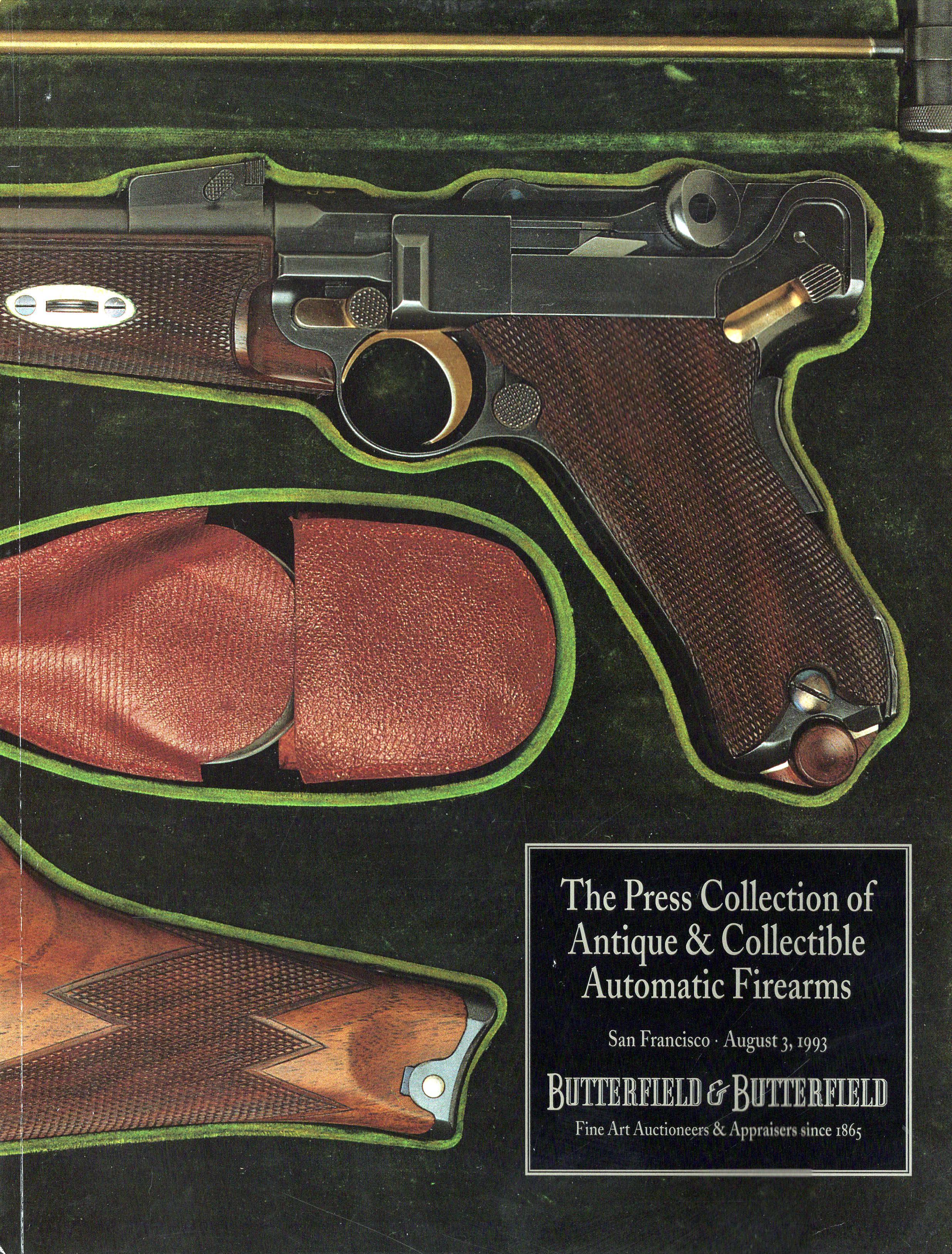 Butterfield & Butterfield August 1993 Antique & Collectible Automatic Firearms