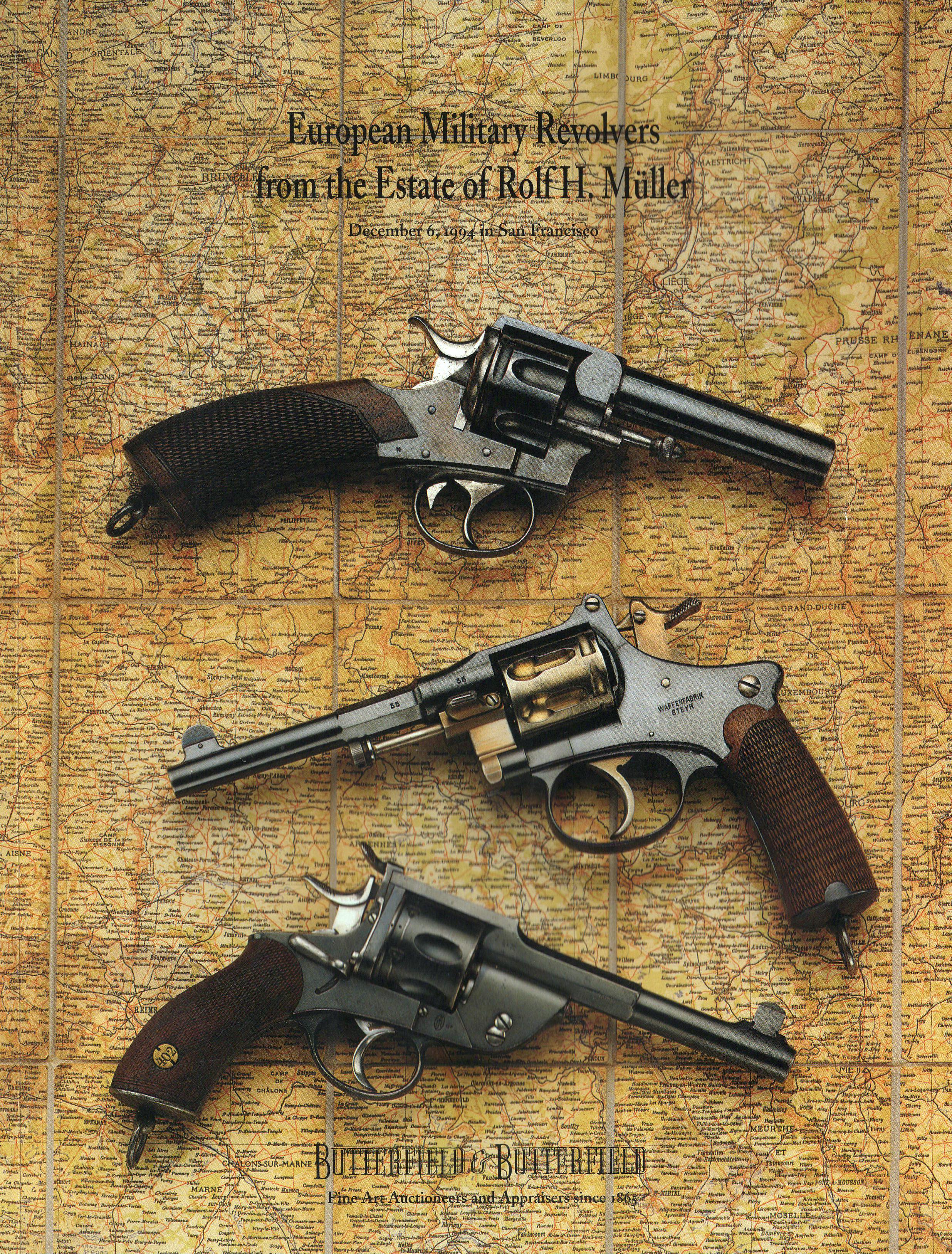 Butterfield & Butterfield December 1994 European Military Revolvers from the Est