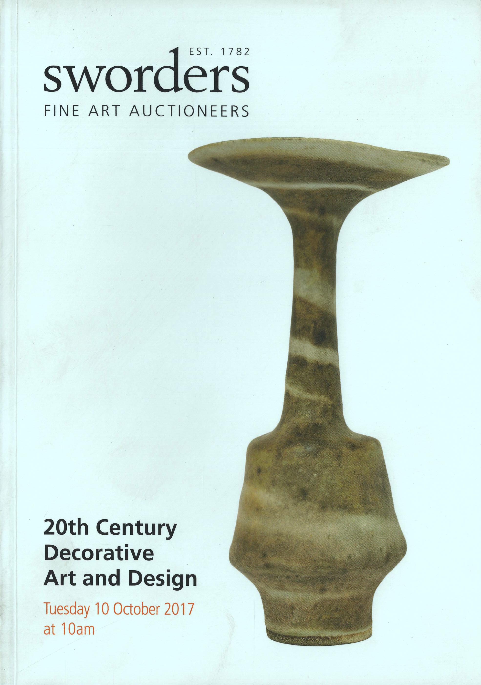 Sworders October 2017 20th Century Decorative Art & Design (Digital only)