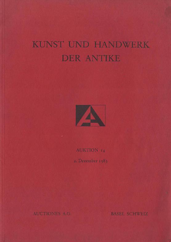 Auctiones A.G. December 1983 Arts & Crafts of Antiquity - Click Image to Close