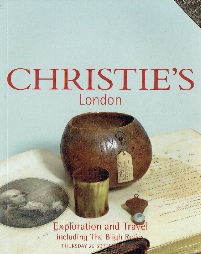 Christies September 2002 Exploration & Travel inc. Bligh Relics