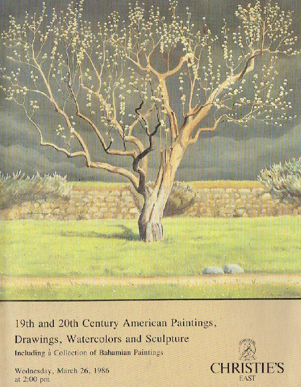 Christies March 1986 19th and 20th Century American Paintings inc. Collection of