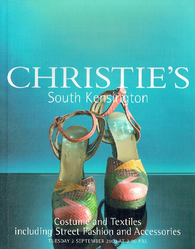 Christies September 2003 Costume & Textiles inc. Street Fashion