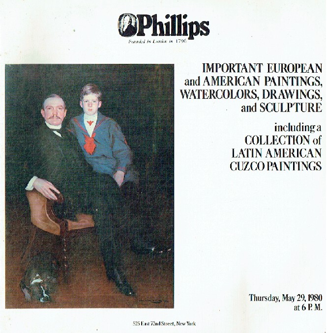 Phillips May 1980 Important European and American Paintings inc. Collection of L
