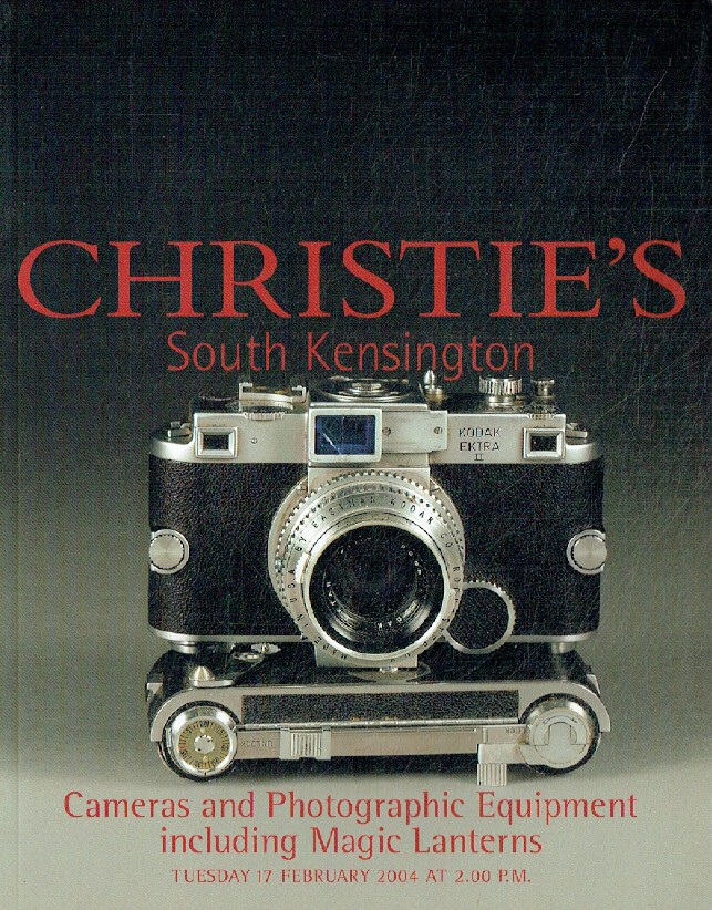 Christies February 2004 Cameras & Photographic Equipment inc. Magic Lanterns