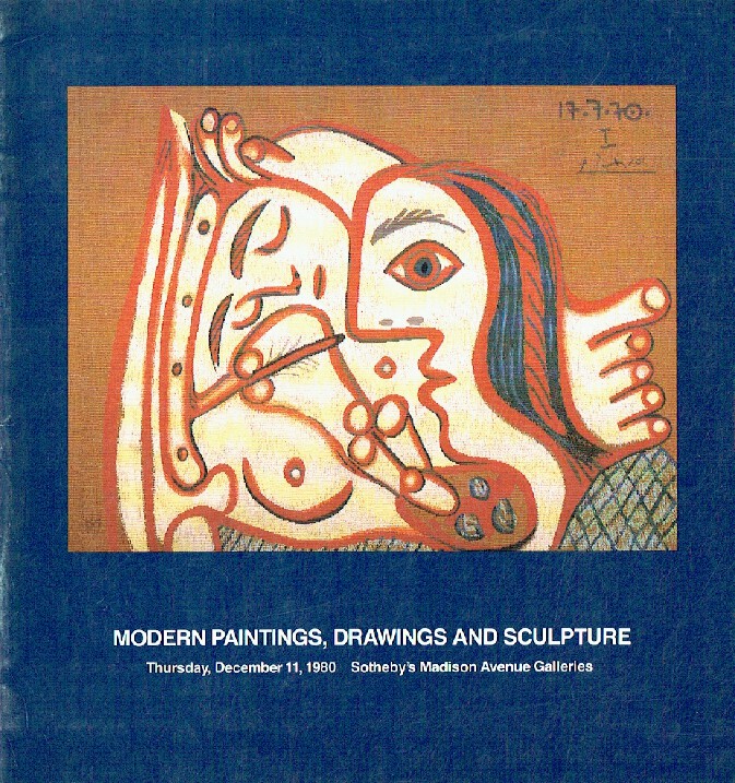 Sothebys December 1980 Modern Paintings, Drawings & Sculpture