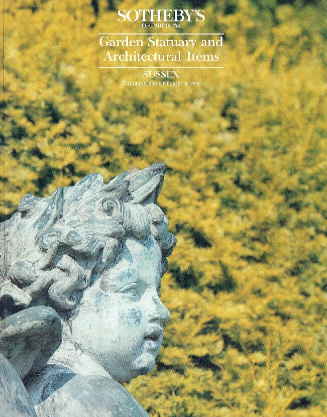 Sothebys September 1993 Garden Statuary and Architectural Items - Click Image to Close