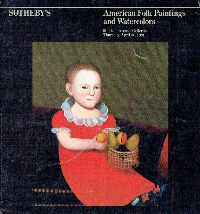 Sothebys April 1981 American Folk Paintings & Watercolors (Digital only)