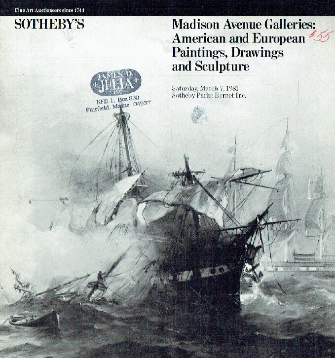 Sothebys March 1981 American & European Paintings