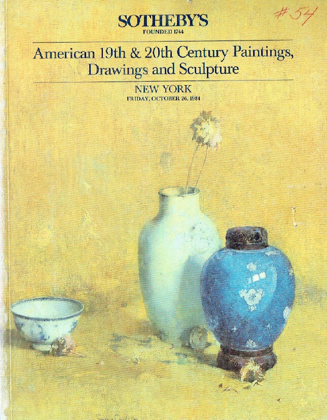 Sothebys October 1984 American 19th & 20th Century Paintings