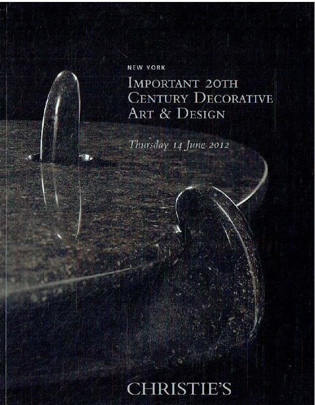 Christie's Catalog Important Twentieth Century Decorative Arts New York June 199 