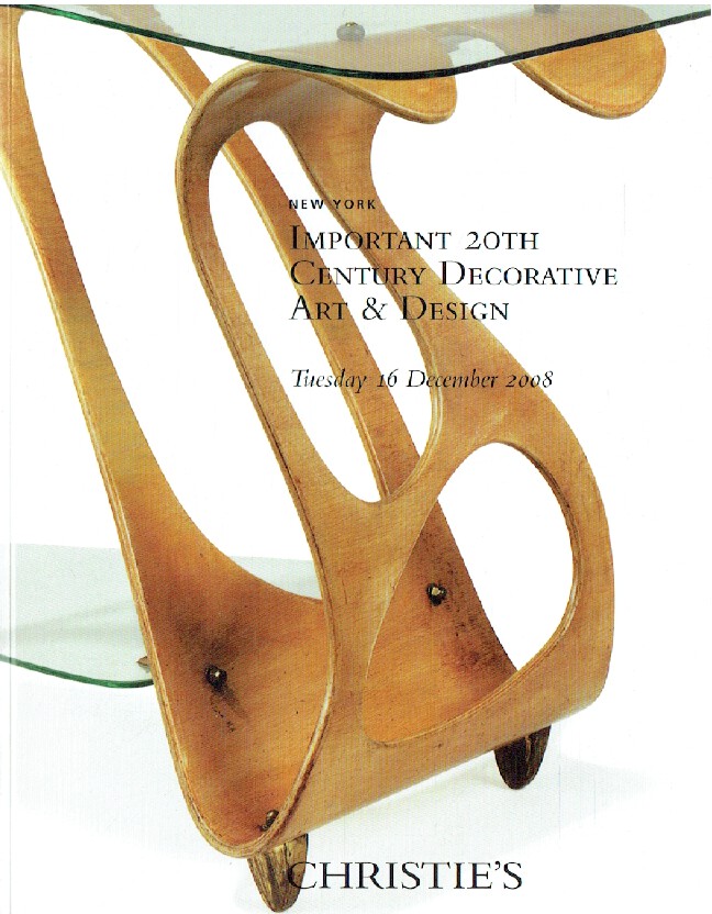 Christies December 2008 Important 20th Century Decorative Art & Design