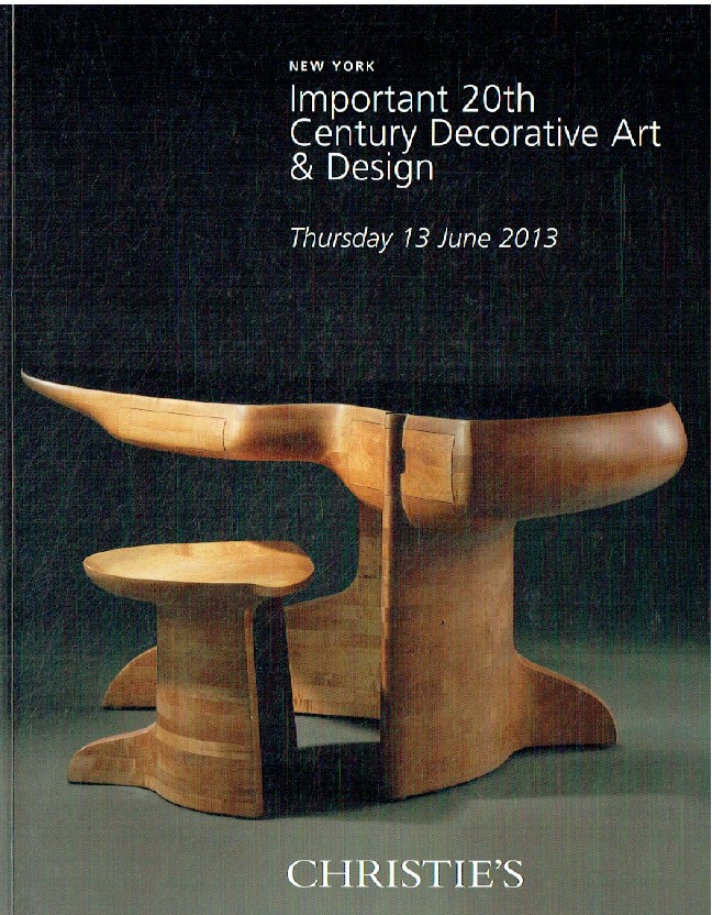 Christies June 2013 Important 20th Century Decorative Art & Design