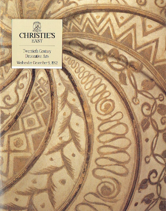 Christies December 1992 20th Century Decorative Arts