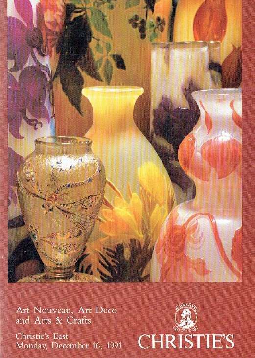 Christies December 1991 Art Nouveau, Art Deco & Arts and Crafts