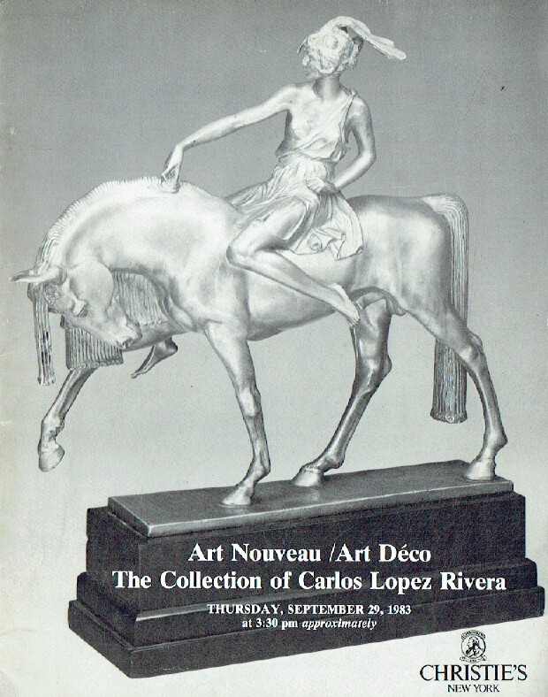 Christies September 1983 Art Nouveau & Art Deco Coll. Carlos Lopez Rivera