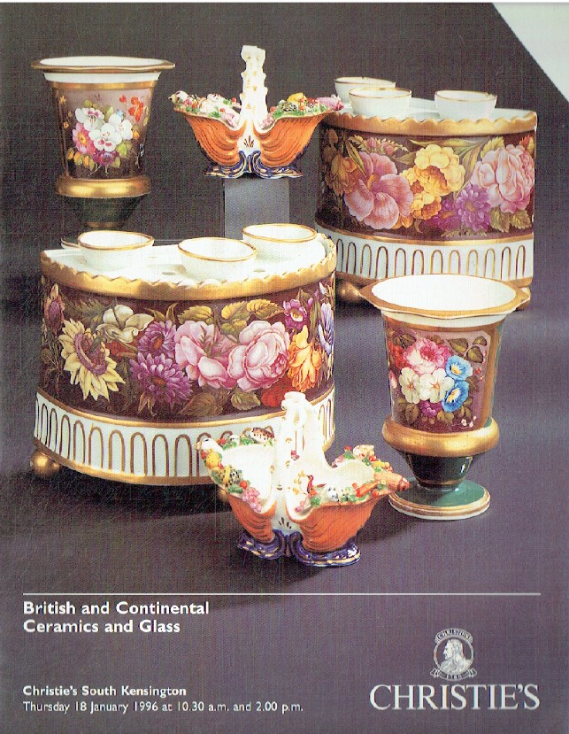 Christies January 1996 British & Continental Ceramics and Glass