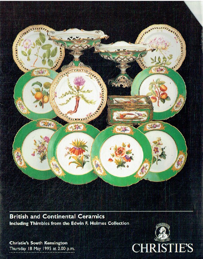Christies January 1996 British & Continental Ceramics Inc. Edwin F. Holmes Colle