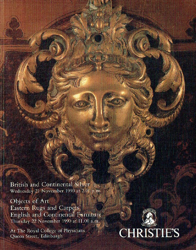 Christies November 1990 British & Continental Silver Rugs Carptes English and Co