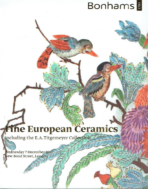 Bonhams December 2011 Fine European Ceramics inc. E.A. Titgemeyer Collection - Click Image to Close