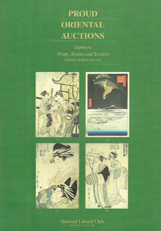 Proud Oriental Auctions June 1997 Japanese Prints, Books & Screens
