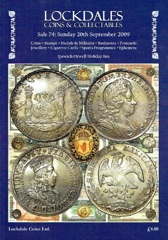 Lockdales September 2009 Coins, Stamps, Medals & Militaria & Banknotes etc