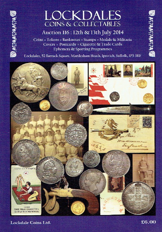 Lockdales July 2014 Coins, Banknotes, Stamps, Medals & Militaria & Postcards