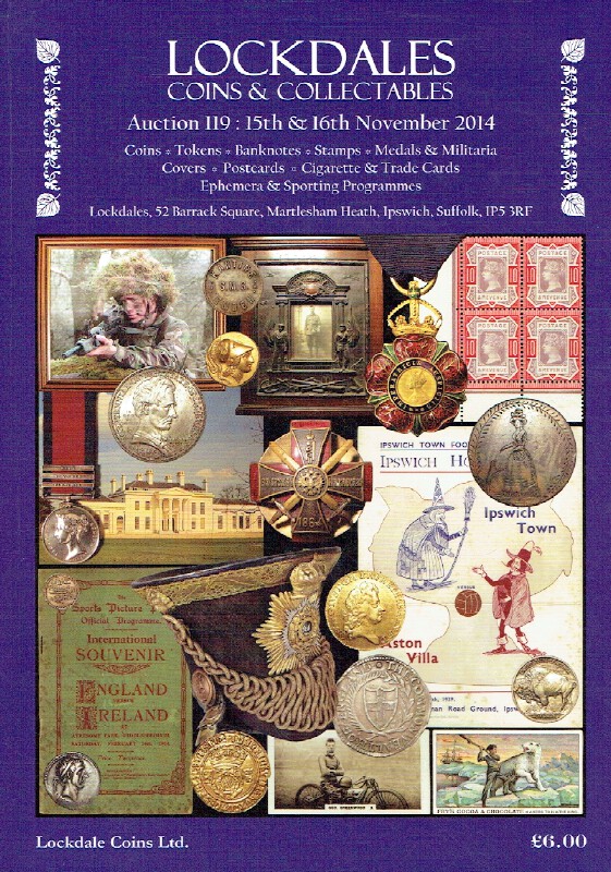 Lockdales November 2014 Coins, Banknotes, Stamps, Medals & Militaria & Postcards