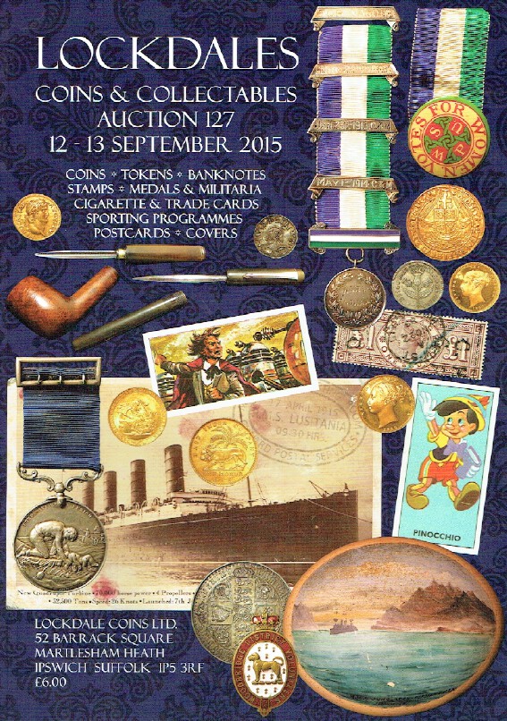 Lockdales September 2015 Coins, Banknotes, Stamps, Medals & Militaria & Covers