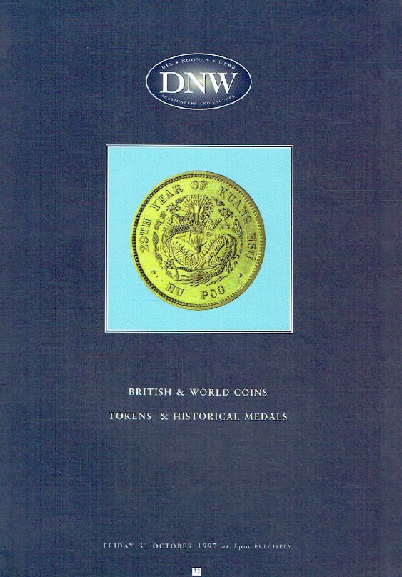 DNW October 1997 British & World Coins, Tokens & Historical Medals