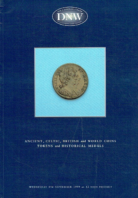 DNW September 1999 Ancient, Celtic & World Coins, Tokens & Historical Medals