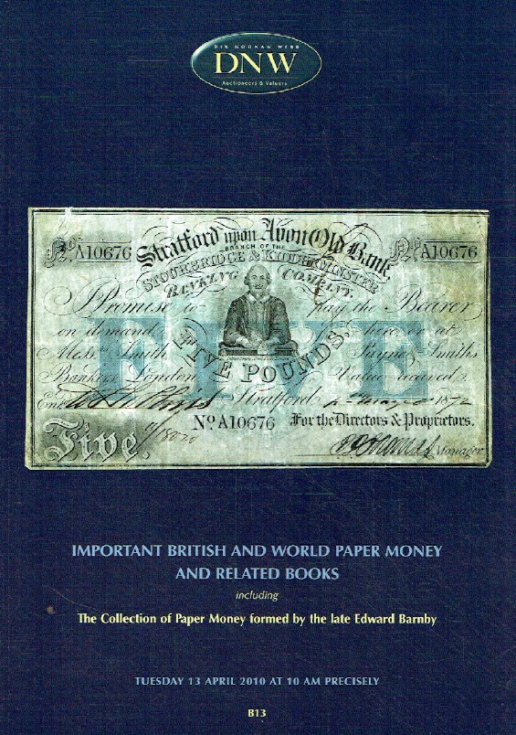 DNW April 2010 Important British & World Paper Money and Related Books