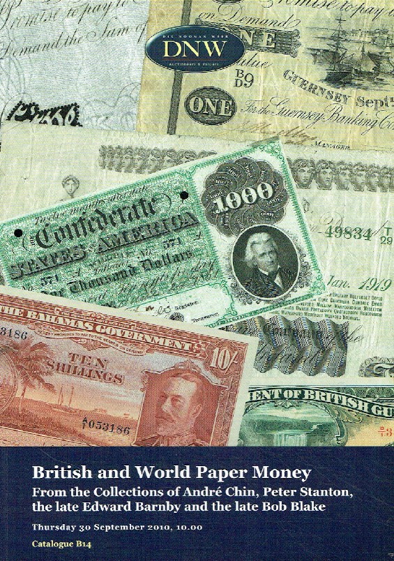 DNW September 2010 British & World Paper Money - Andre, Stanton, Barnby & Blake