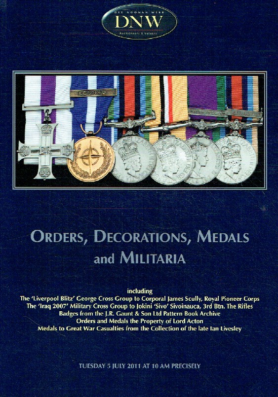 DNW July 2011 Orders, Decorations, Medals & Militaria