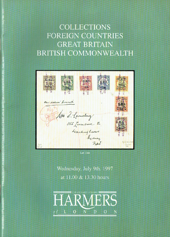 Harmers July 1997 Stamps - Foreign Countries, GB, British Commonwealth - Click Image to Close