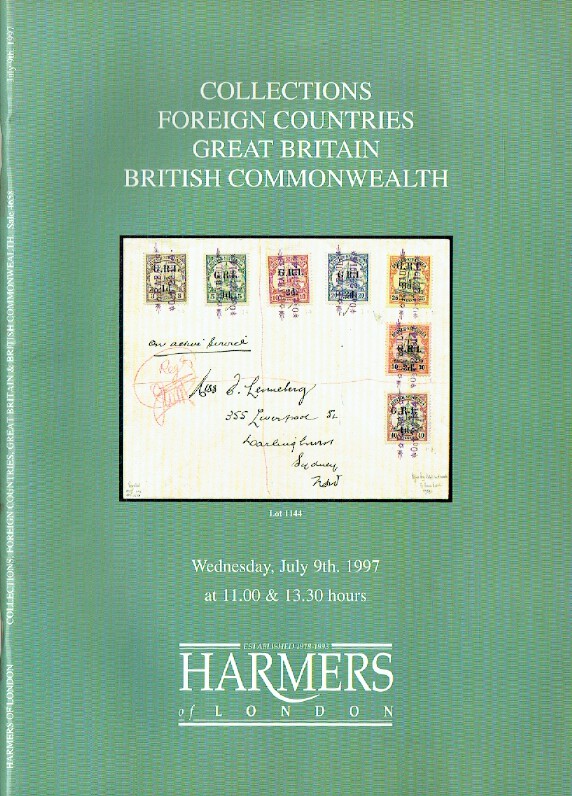 Harmers July 1997 Stamps - Foreign Countries, GB, British Commonwealth