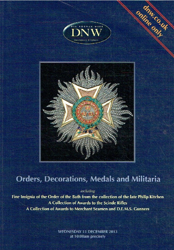 DNW December 2013 Orders, Decorations, Medals & Militaria